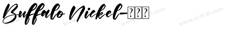 Buffalo Nickel字体转换